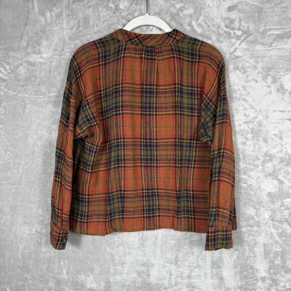 Madewell Popover Shirt XXS 2XS Plaid Chestnut - Picture 14 of 14